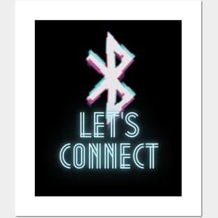 Let's Connect Bluetooth Posters and Art